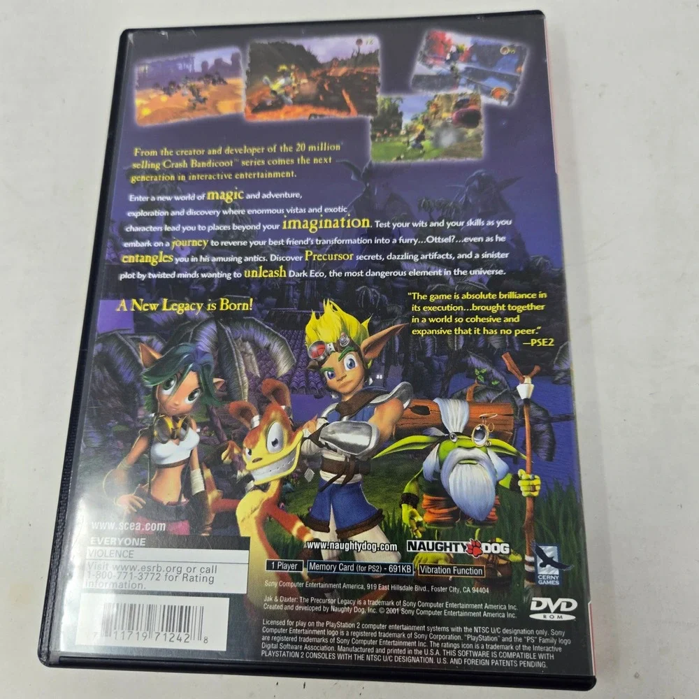 Jak and Daxter The Precursor Legacy PS2 PlayStation 2 Greatest Hits CIB NTSC